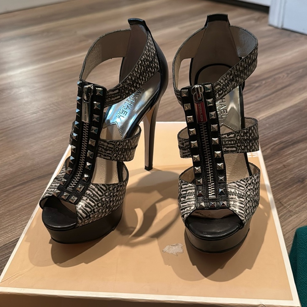 Animal print heels